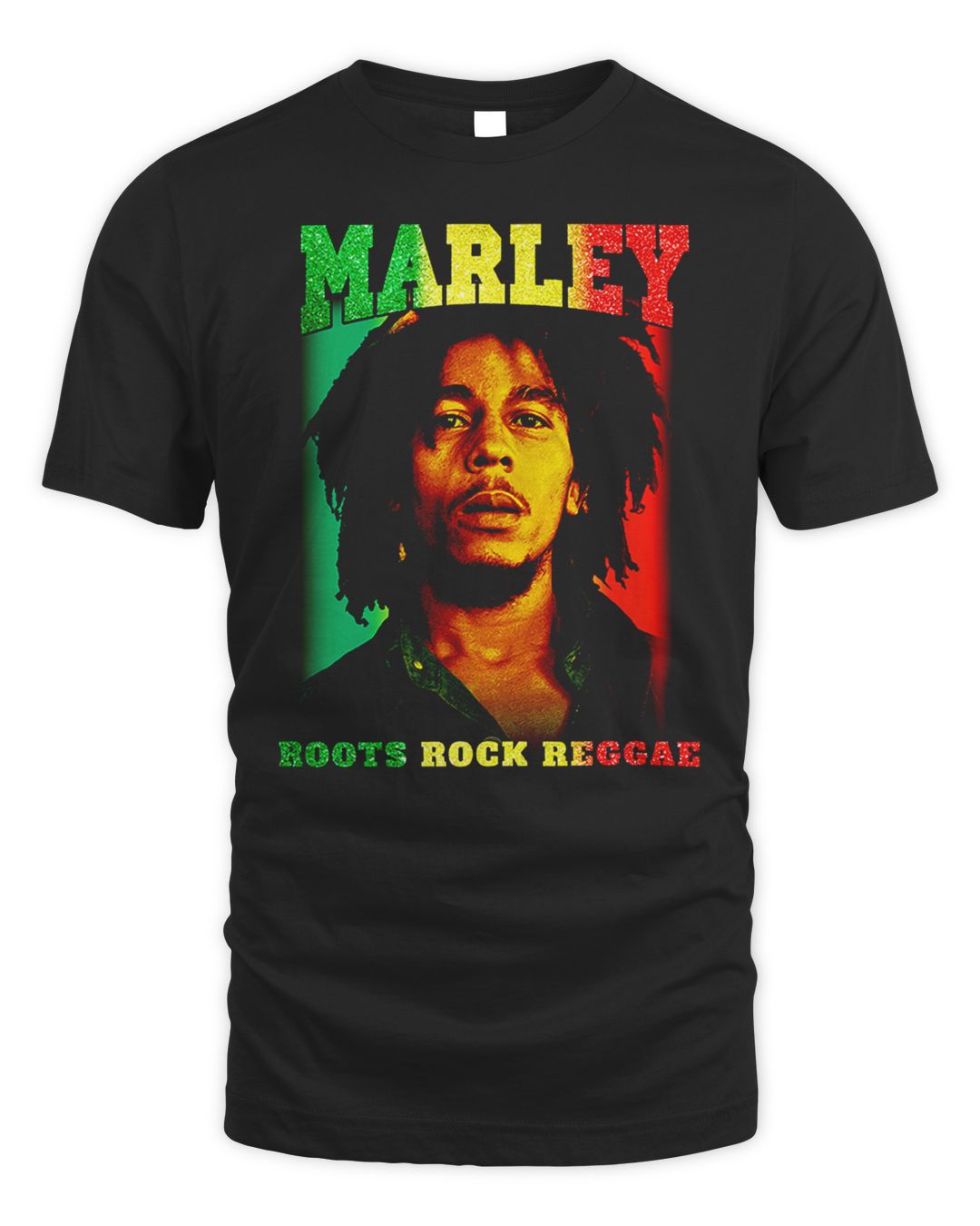 Bob Marley Merch Roots Rock Reggae Portrait Shirt