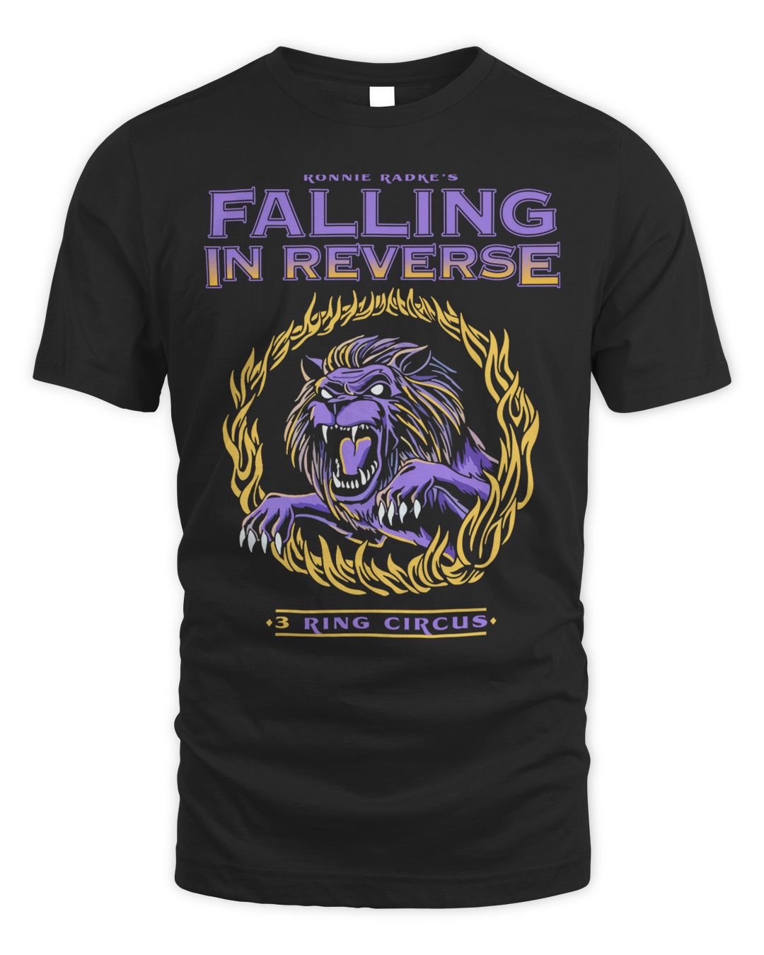 Falling in Reverse Merch Three Ring Lion Shirt