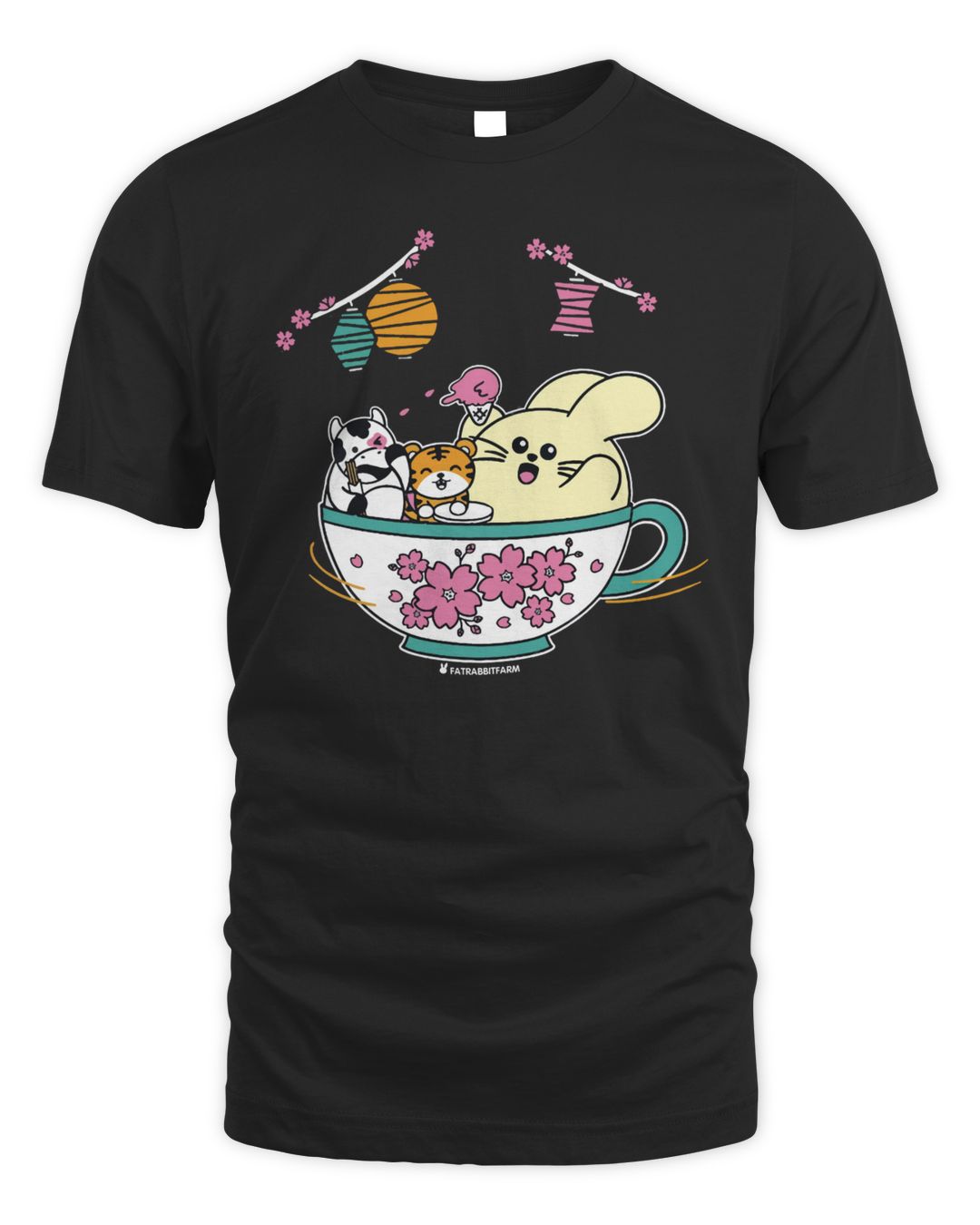 Fat Rabbit Farm Tea Cup Blossom Shirt