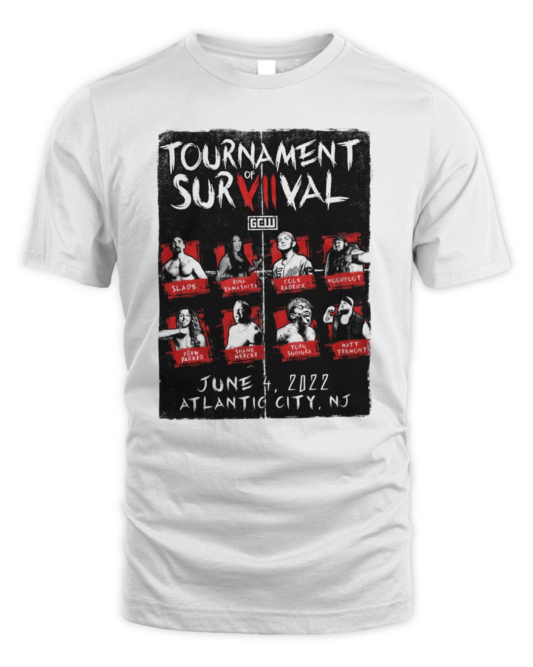 Gcw Merch Tournament Of Survival 7 Event Shirt