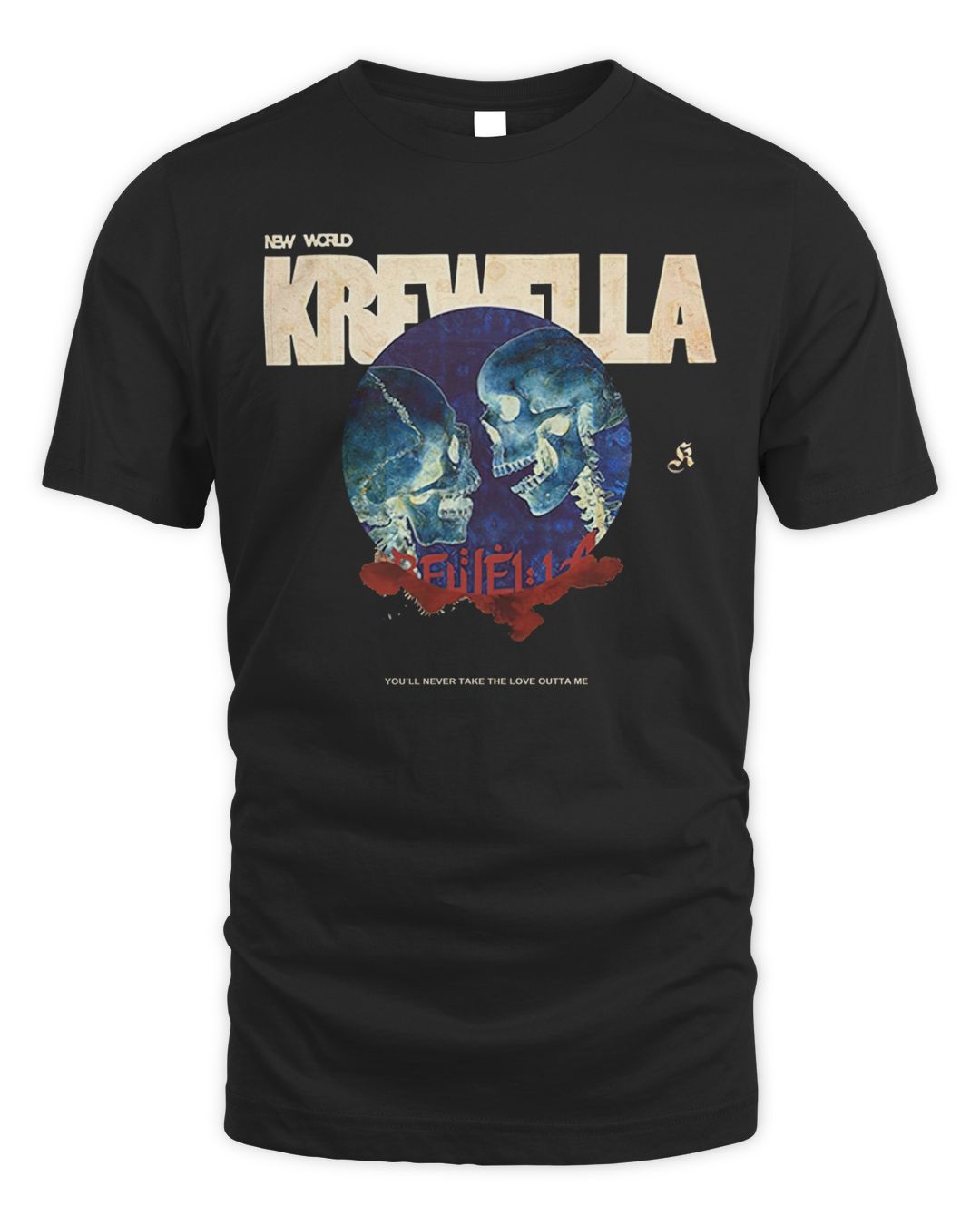 Krewella Merch Skull Crystal Ball Shirt