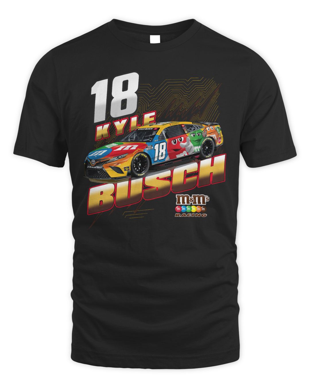 Kyle Busch Joe Gibbs Racing Team Collection M&M’s Groove Shirt