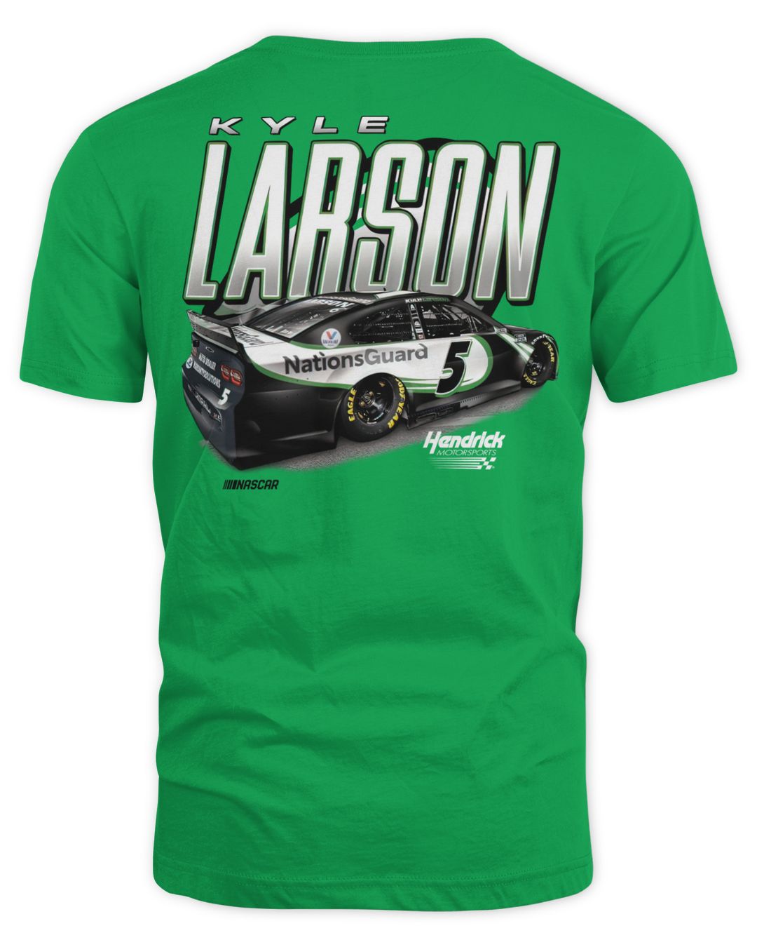 Kyle Larson Hendrick Motorsports Team Collection Nations Guard Graphic 2-Spot Shirt