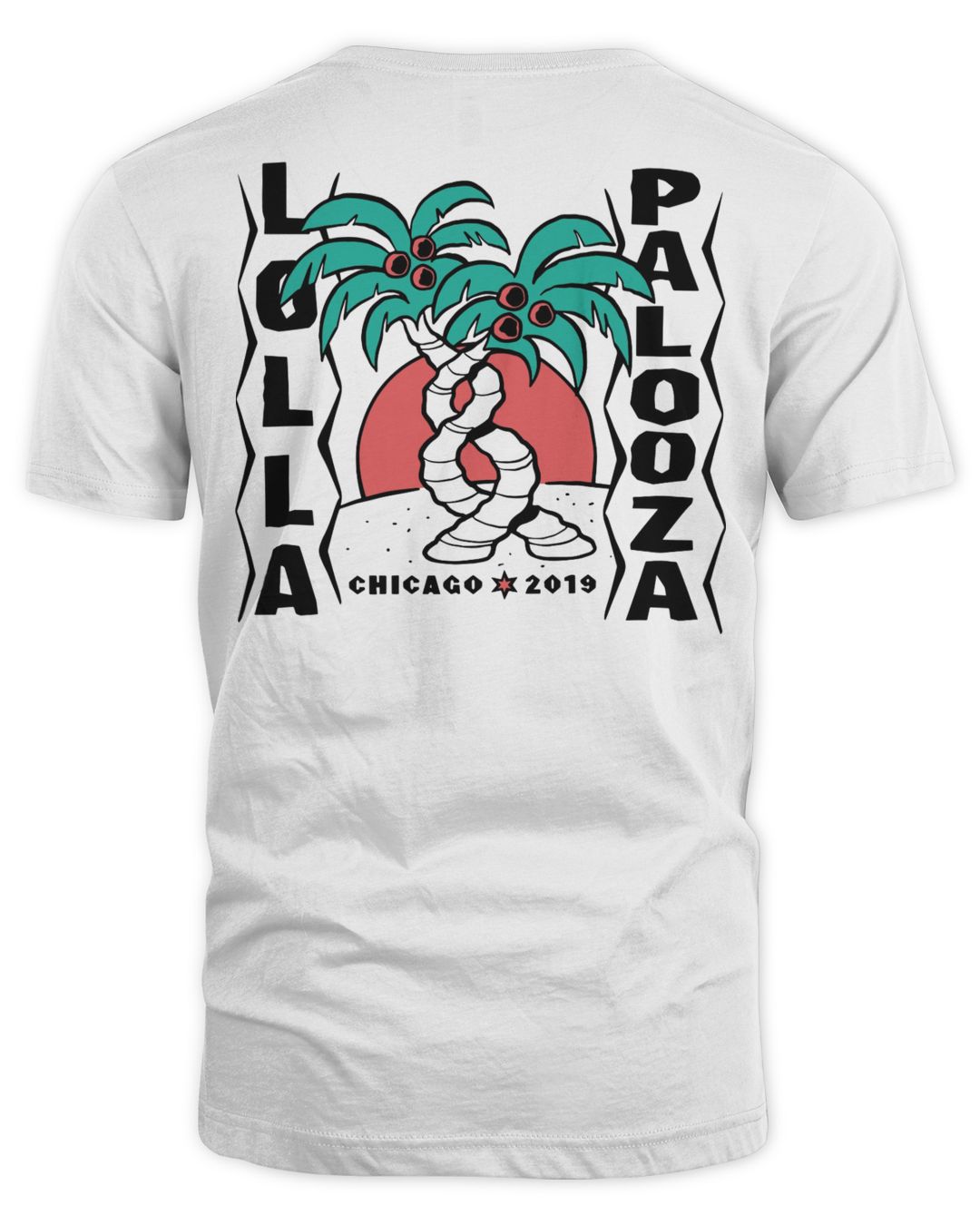 Lollapalooza Merch Palm Tree Shirt