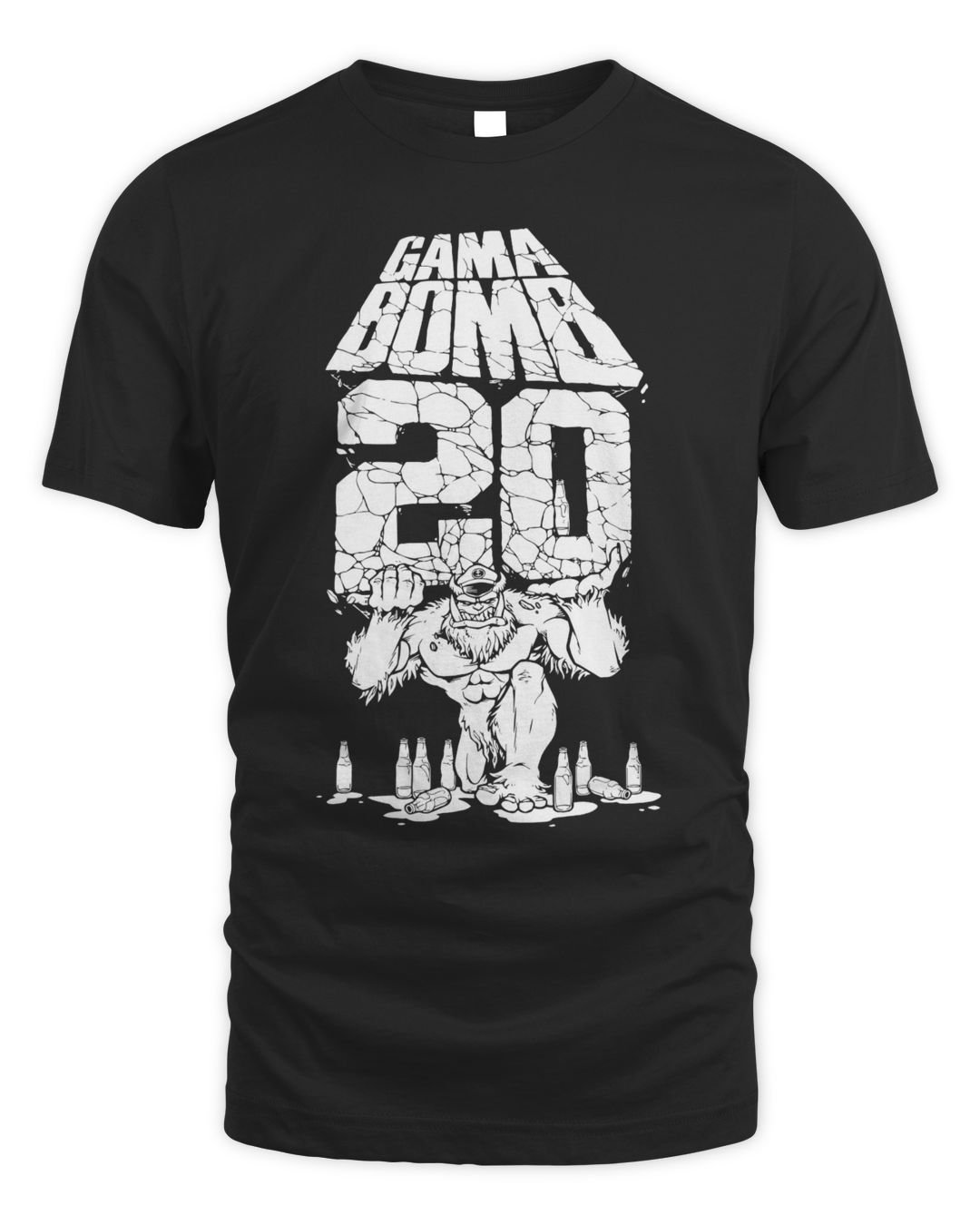 Nightshift Merch Gama Bomb 20th Anniversary B&W Shirt