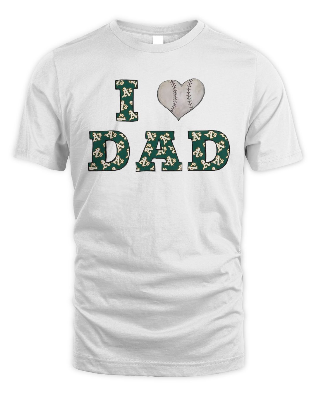 Oakland Athletics I Love Dad Shirt