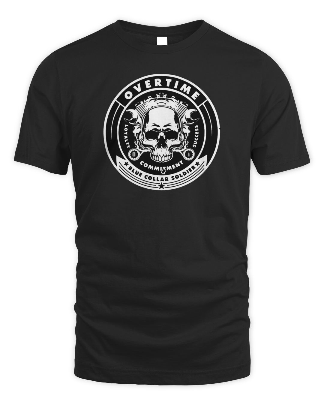 Overtime Merch Skull & Motor Shirt