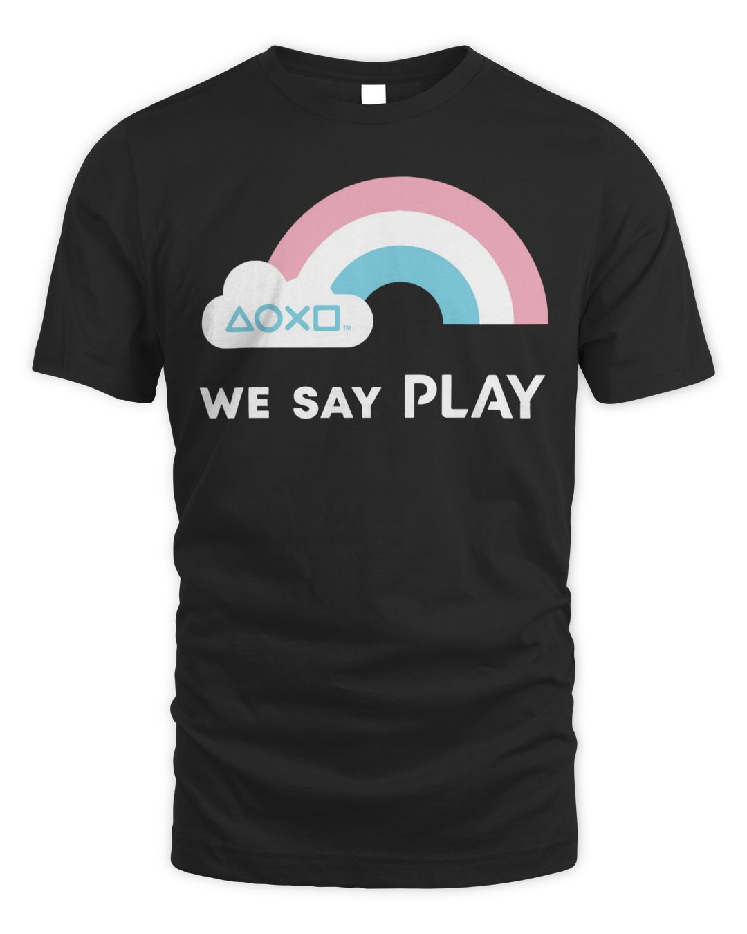 Playstation Merch Pride We Say Play Logo Shirt