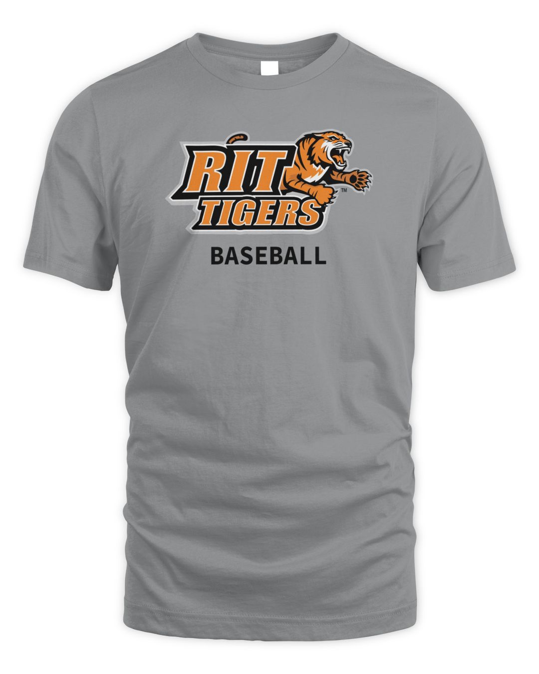Rit Merch Rochester Institute Of Technology Tigers Baseball Name Drop Shirt