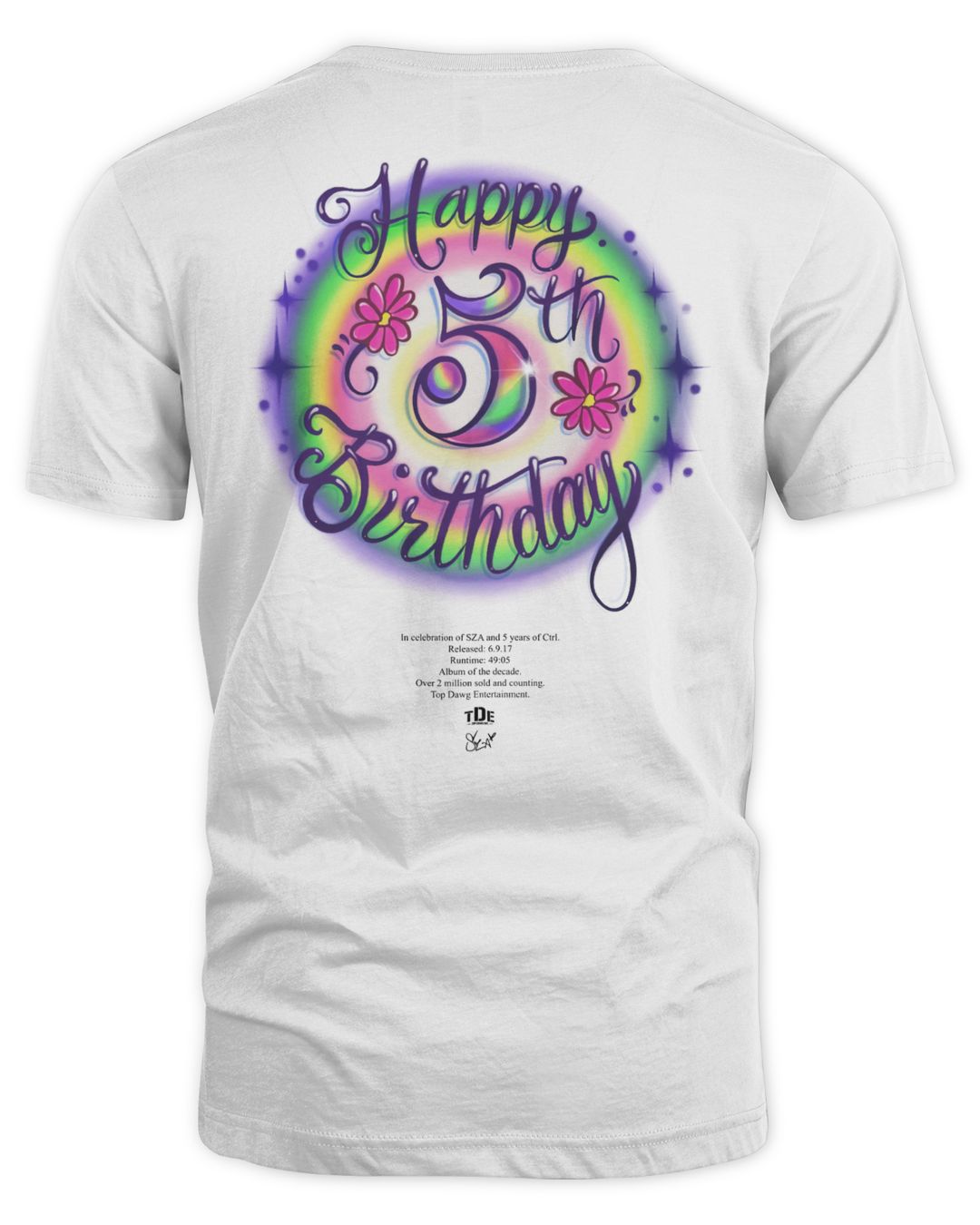 Sza Ctrl Merch Ctrl Happy 5th Birthday Shirt
