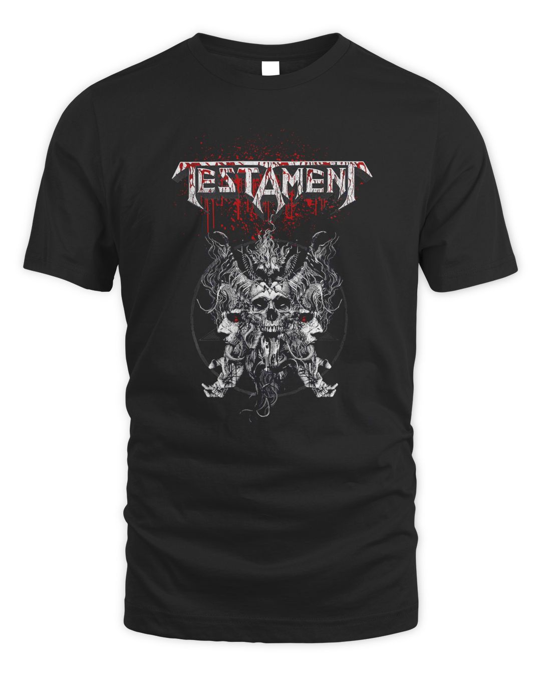 Testament Merch Skull Blood Bsb Tour Shirt