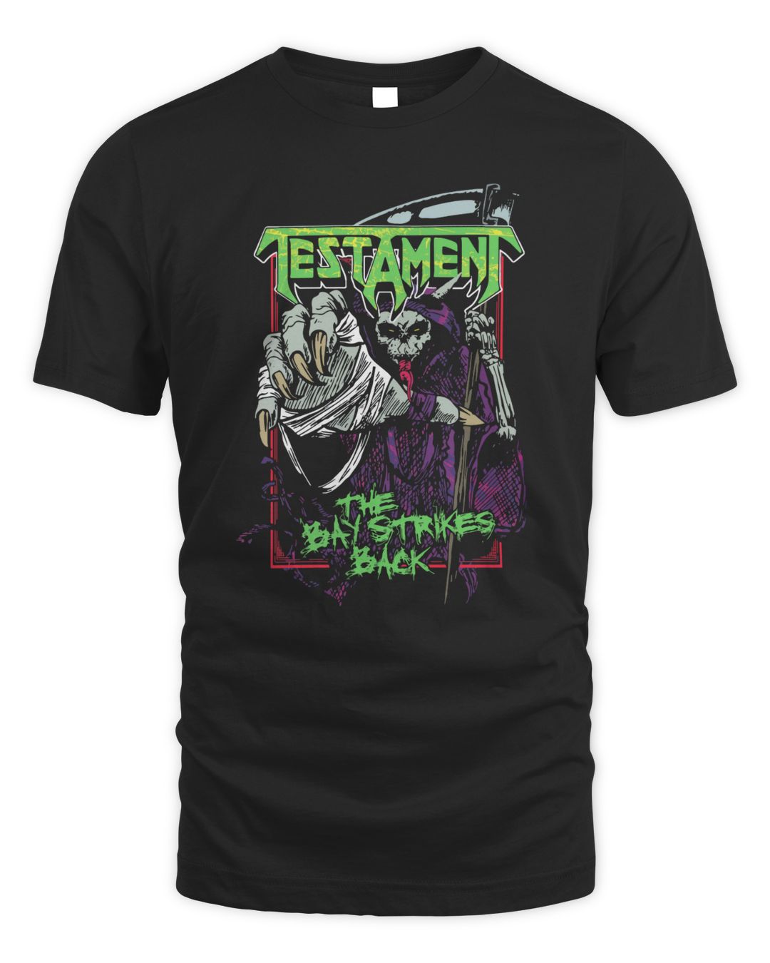 Testament Merch The Bay Strikes Back Tour Shirt