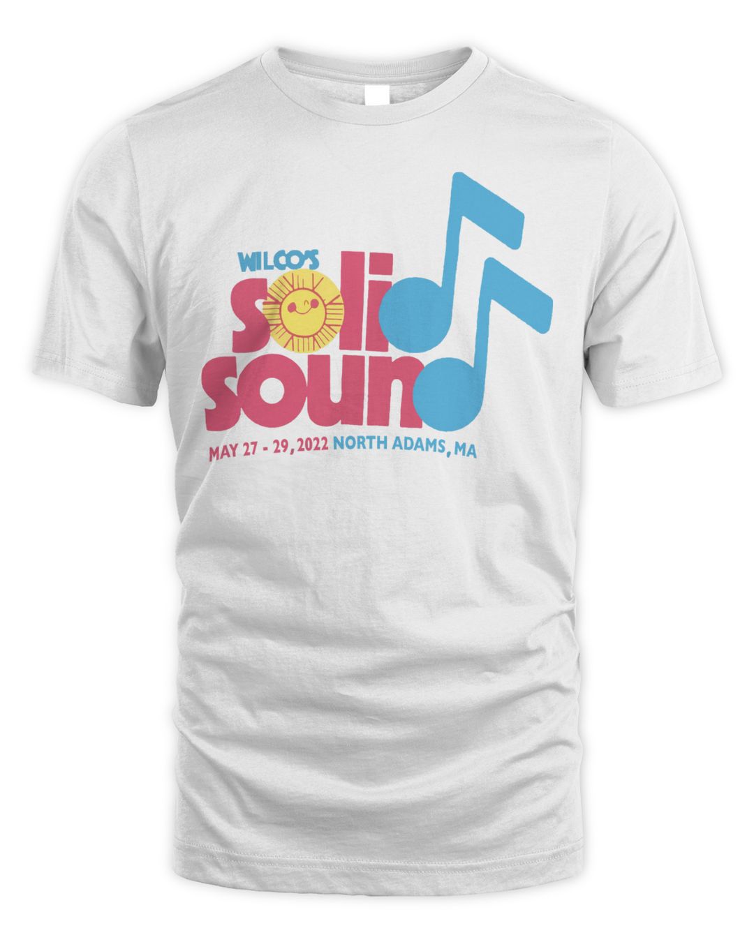 Wilco Merch Solid Sound Festival 2022 Music Notes Shirt