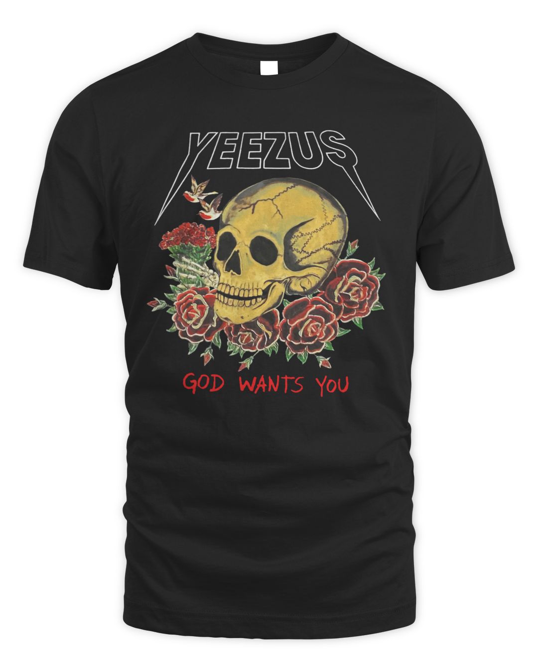 Yeezus Merch Skull Shirt