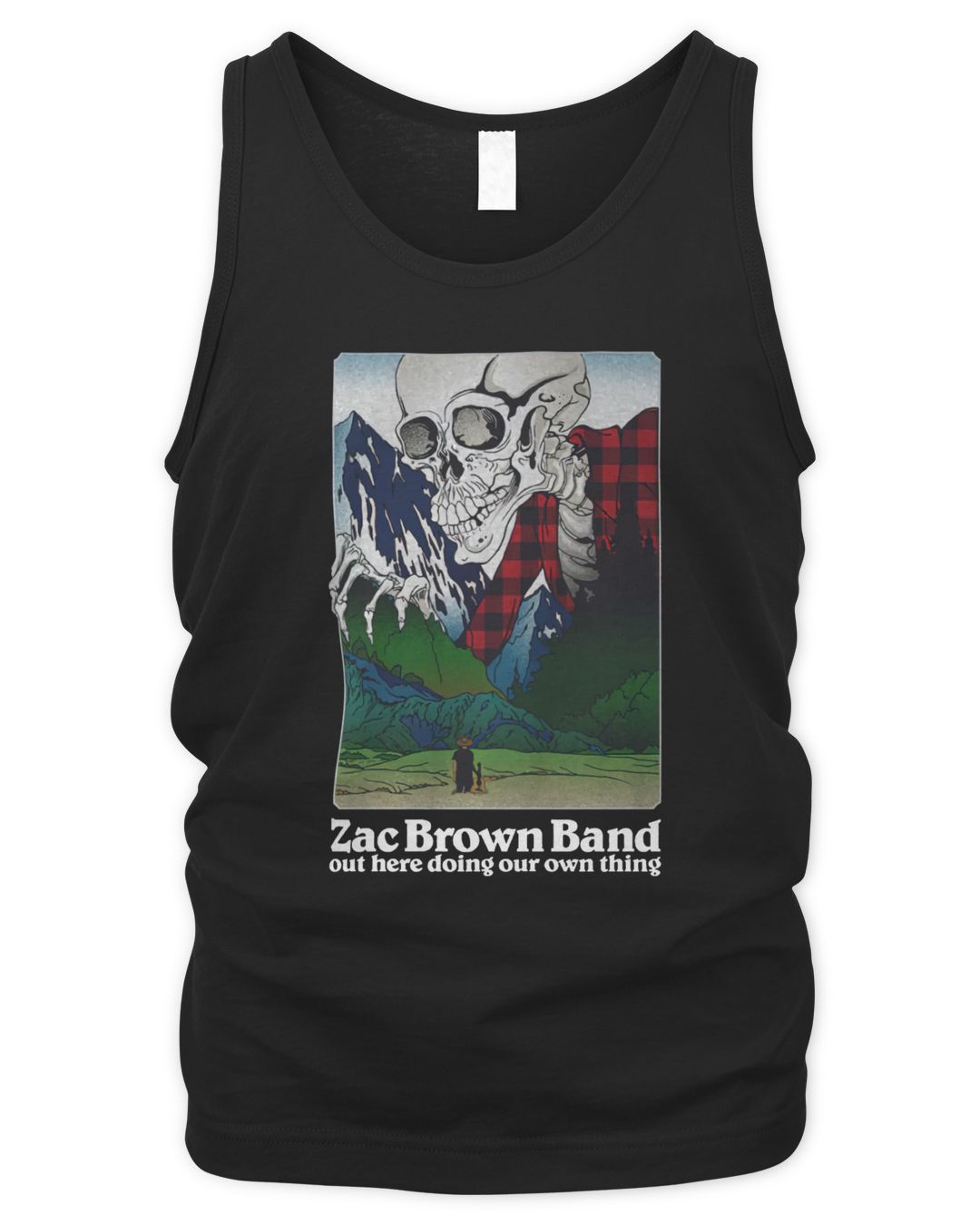 Zac Brown Band Merch Skeleton Tour Shirt